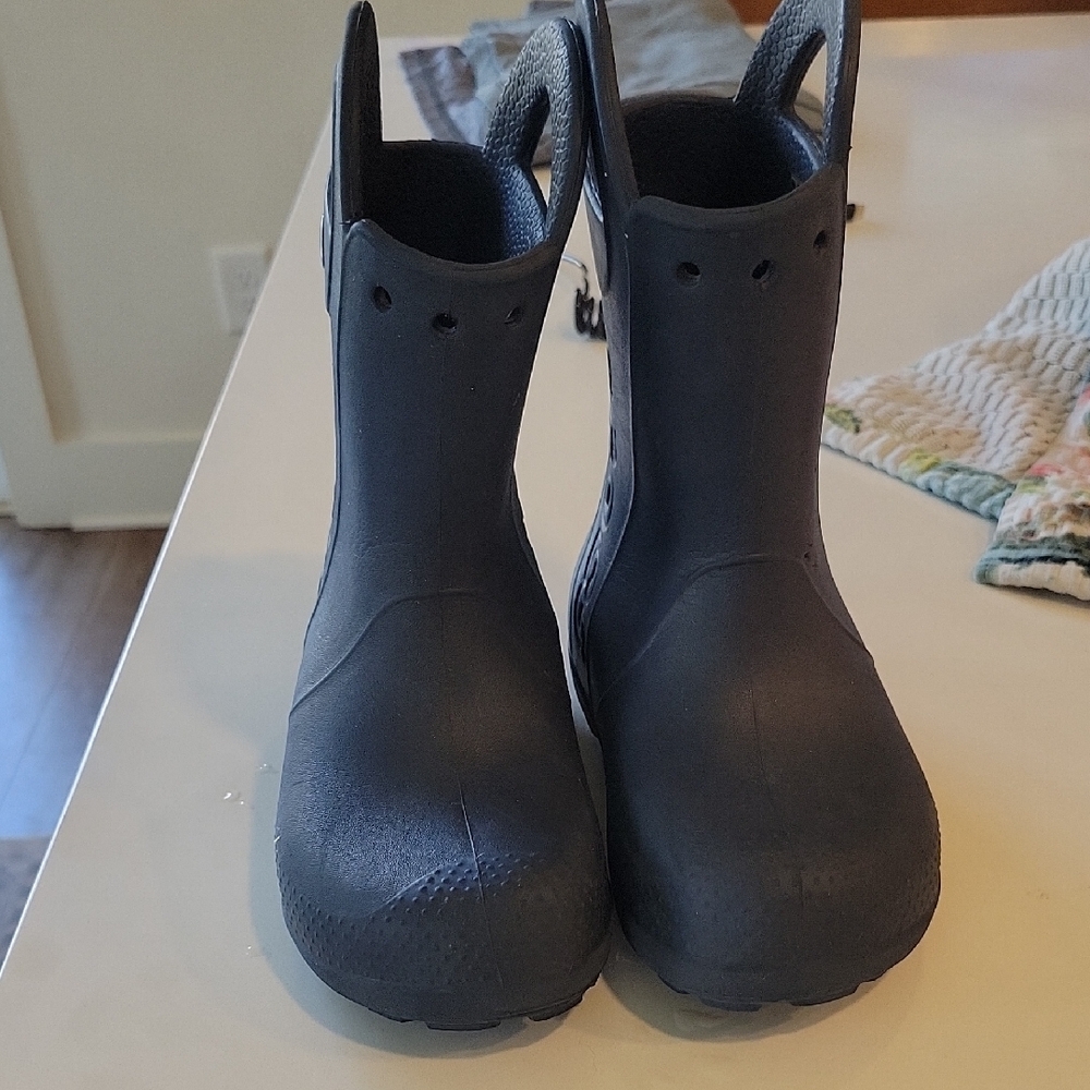 CROCS Kids Black Rain & Snow Boots